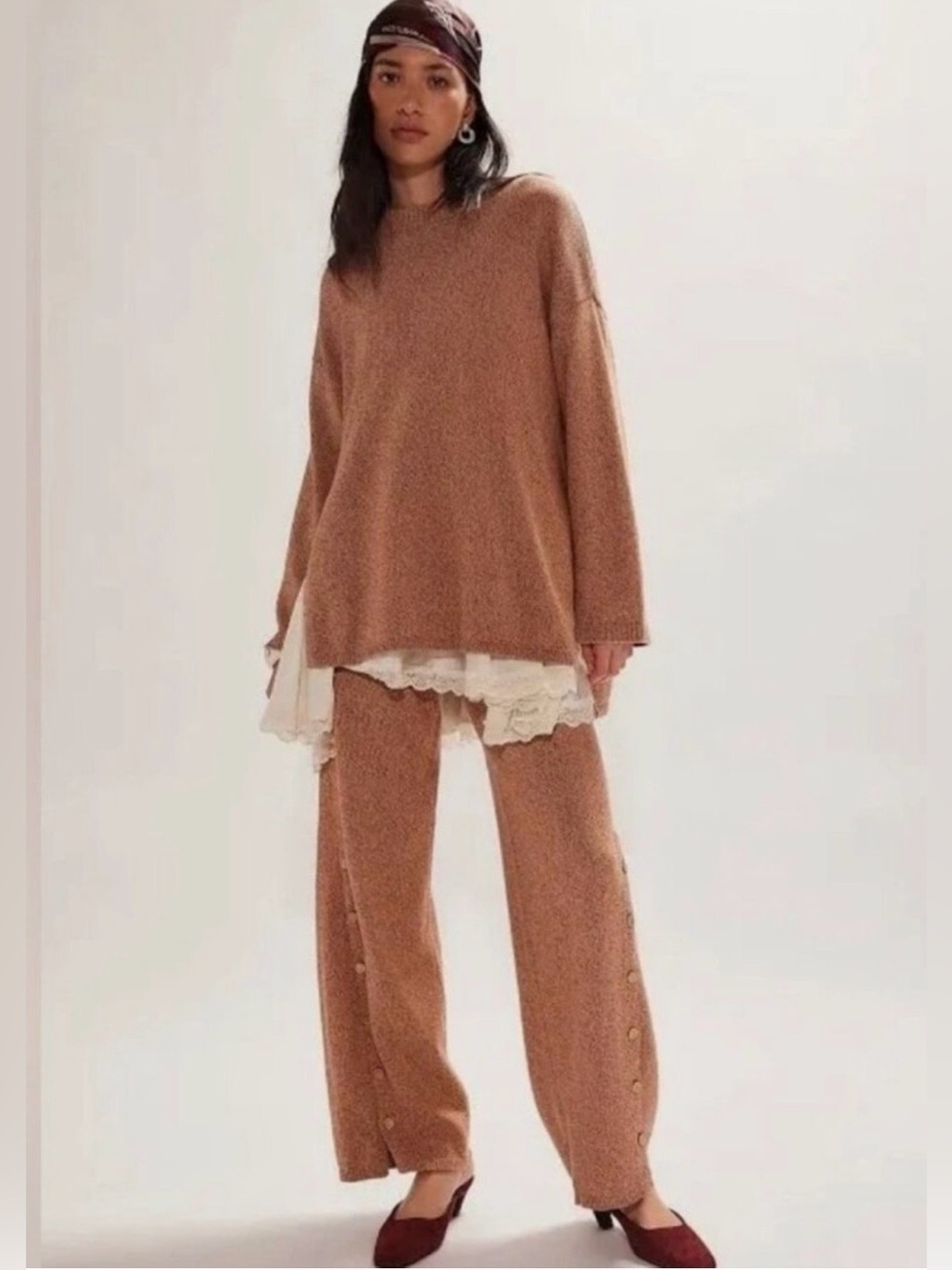 Free People Button Up Sweater Set Size Small NWT